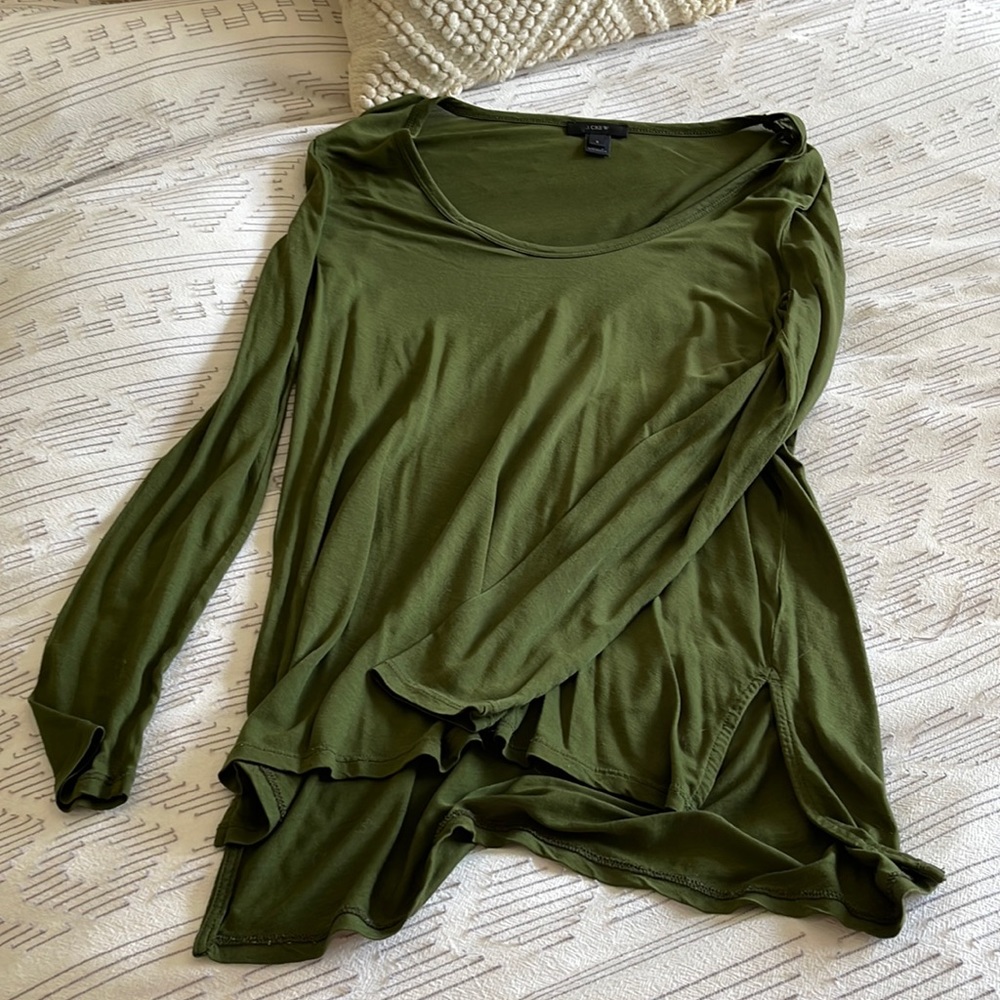 JCrew tunic top, long sleeve - size S